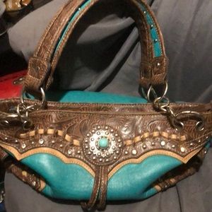 Western Themed leather Purse